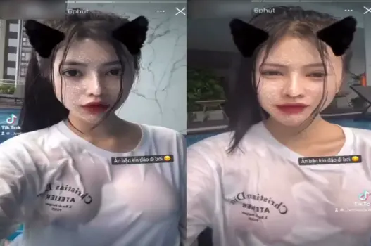 Ảnh thumbnail video Ngọc Uyên vòng 1 khủng mê mẩn ở hồ bơi